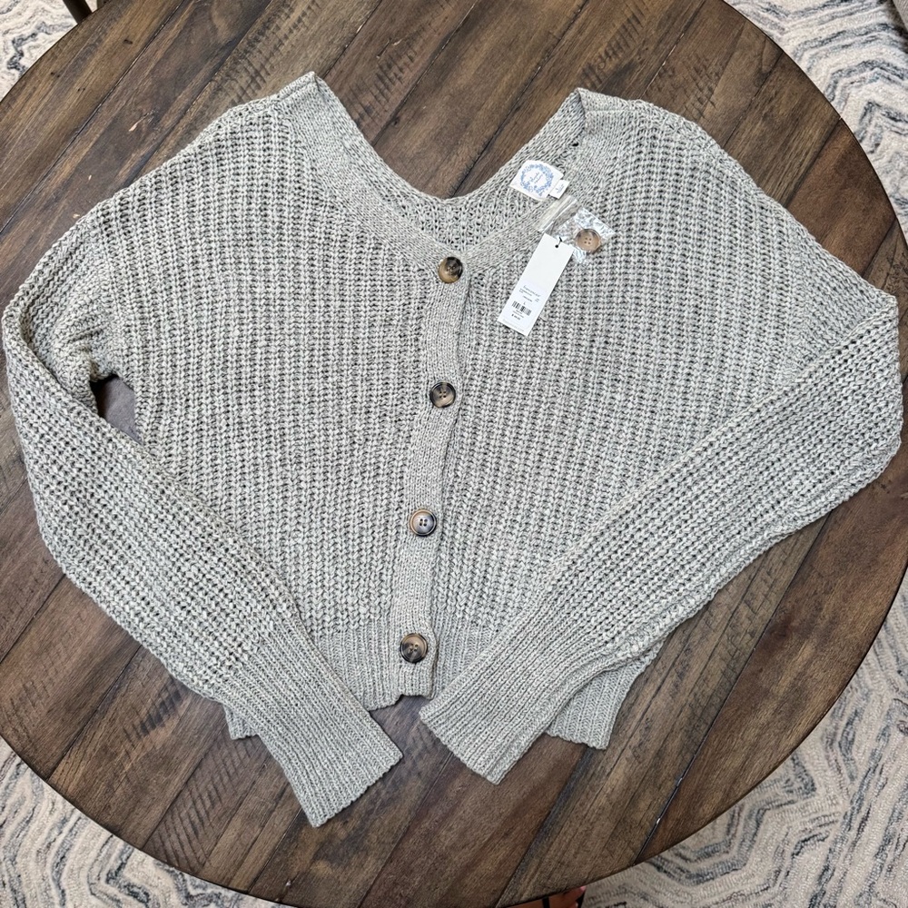 Blue Rain | Button Cardigan Sweater